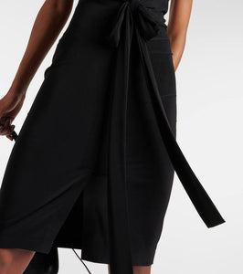 Norma Kamali Tie-detail halterneck minidress