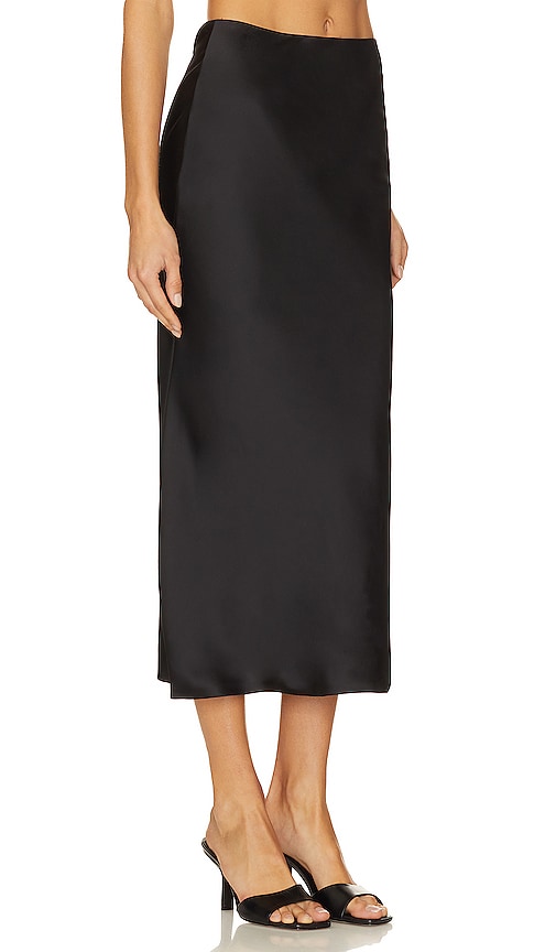 Norma Kamali X Revolve Bias Obie Skirt To Midcalf in Black