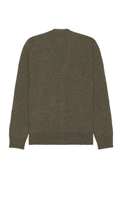 Norse Projects Adam Merino Lambswool Cardigan in Green