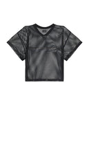 Norwood Kiedis Cropped Football Jersey in Black