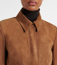 Nour Hammour Bleeker cropped suede jacket