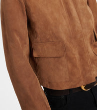 Nour Hammour Bleeker cropped suede jacket