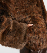 Nour Hammour Dianne cropped shearling jacket