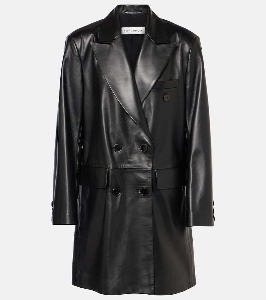 Nour Hammour Edie leather biker jacket