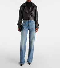 Nour Hammour Hatti leather biker jacket
