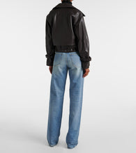 Nour Hammour Hatti leather biker jacket