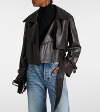 Nour Hammour Hatti leather biker jacket