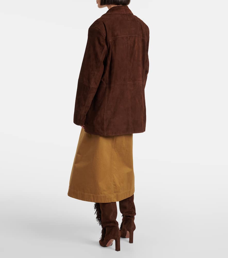 Nour Hammour Kargo suede jacket