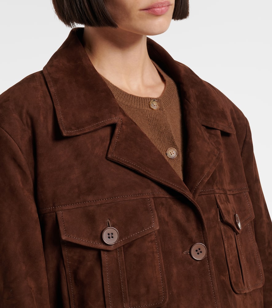 Nour Hammour Kargo suede jacket