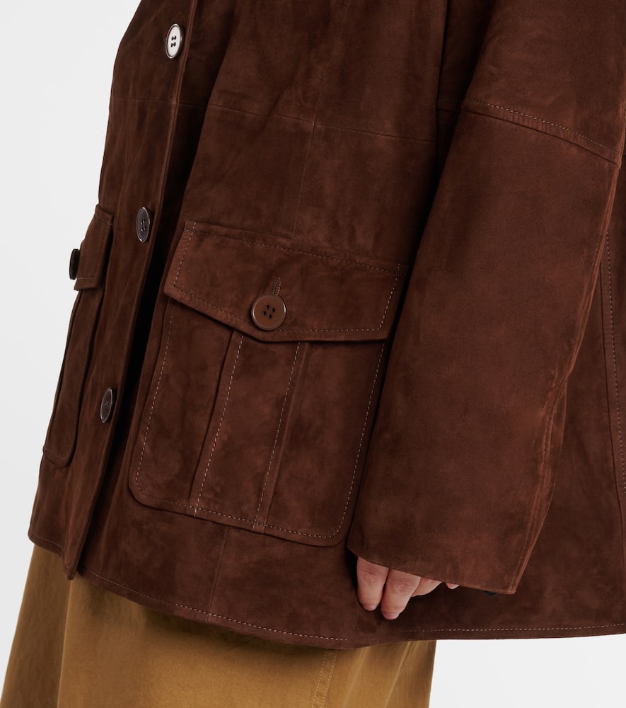 Nour Hammour Kargo suede jacket
