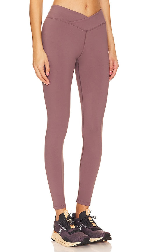 Nubyen Lleida High Rise V Wrap Legging in Mauve