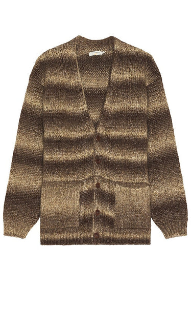 Nudie Jeans Kent Fuzzy Cardigan in Brown