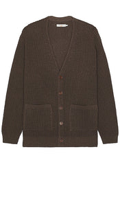Nudie Jeans Kent Pineapple Cardigan in Brown - Nudie Jeans Kent - Cardigan ananas marron - Nudie Jeans Kent 棕色菠萝开衫 - Nudie Jeans Kent Ananas-Cardigan in Braun - Nudie Jeans 켄트 파인애플 가디건 브라운색 - Cardigan all'ananas Kent di Nudie Jeans in marrone