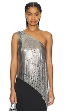 Nue Studio Moonlight Top in Metallic Silver - Haut Nue Studio Moonlight en argent métallisé - Nue Studio 金属银色月光上衣 - Nue Studio Moonlight Top in Metallic-Silber - 누에 스튜디오 문라이트 탑 - Top Nue Studio Moonlight in argento metallizzato