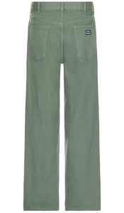 Obey Bigwig Baggy Denim Jean in Olive