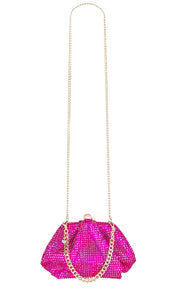 olga berg Charley Hotfix Bag in Fuchsia