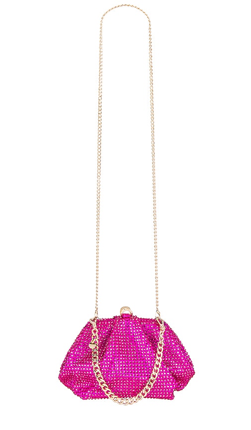 olga berg Charley Hotfix Bag in Fuchsia