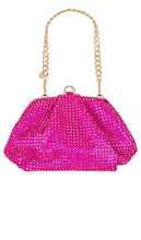 olga berg Charley Hotfix Bag in Fuchsia