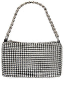 olga berg Robbie Crystal Loaf Bag in Black