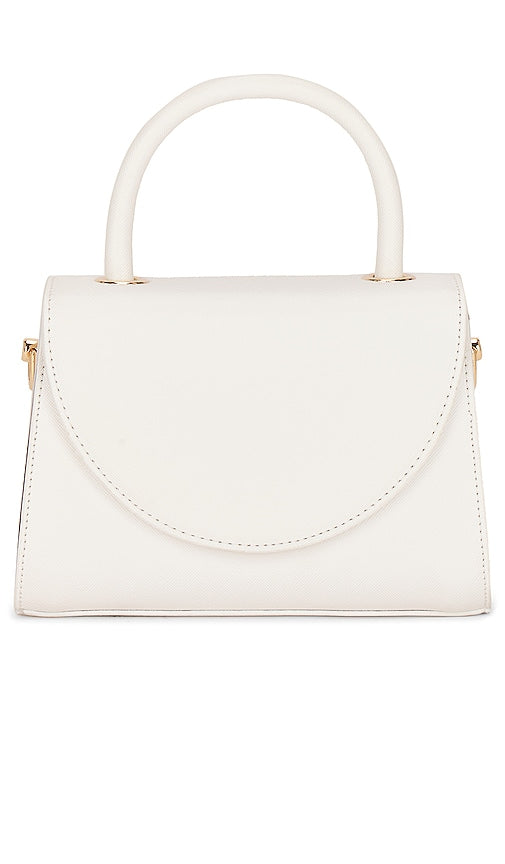 olga berg Sasha Top Handle Bag in White