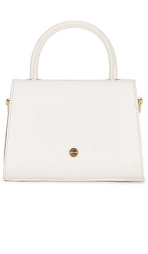 olga berg Sasha Top Handle Bag in White