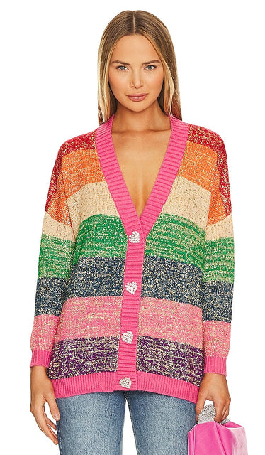 Olivia Rubin Mika Cardigan in Pink - Olivia Rubin Cardigan Mika en rose - Olivia Rubin Mika 粉色开衫 - Olivia Rubin Mika Cardigan in Rosa - Olivia Rubin 미카 카디건 핑크 색상 - Cardigan Mika Olivia Rubin in rosa