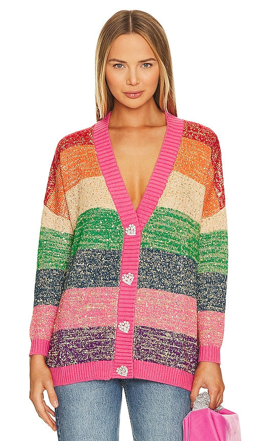 Olivia Rubin Mika Cardigan in Pink - Olivia Rubin Cardigan Mika en rose - Olivia Rubin Mika 粉色开衫 - Olivia Rubin Mika Cardigan in Rosa - Olivia Rubin 미카 카디건 핑크 색상 - Cardigan Mika Olivia Rubin in rosa