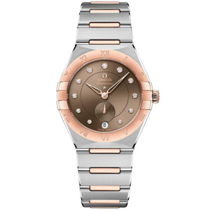 OMEGA Constellation Co-Axial Master Chronometer Automatic Diamond Dial Small Seconds Two-Tone Watch | 34mm | O13120342063001