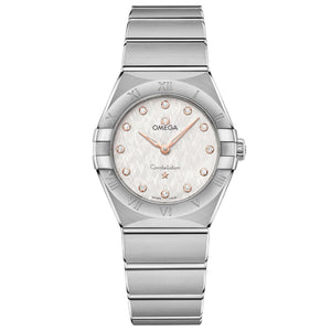 OMEGA Constellation Quartz Diamond Dial Two-Tone Watch | 28mm | O13110286052001