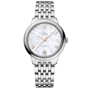 OMEGA De Ville Prestige Co-Axial Master Chronometer Mother-of-Pearl Dial Stainless Steel Watch | 34mm | O43410342005001