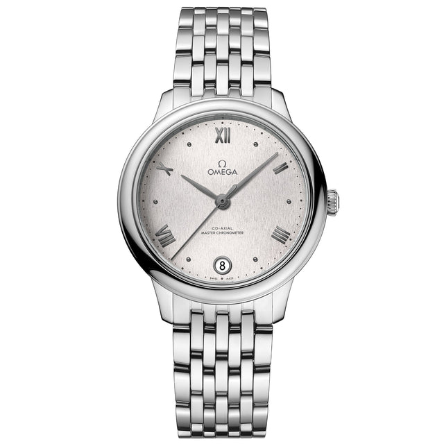 OMEGA De Ville Prestige Co-Axial Master Chronometer Silver Dial Stainless Steel Watch | 34mm | O43410342002001