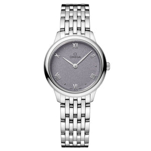 OMEGA De Ville Prestige Quartz Lavender Dial Stainless Steel Watch | 27.5mm | O43410286003001