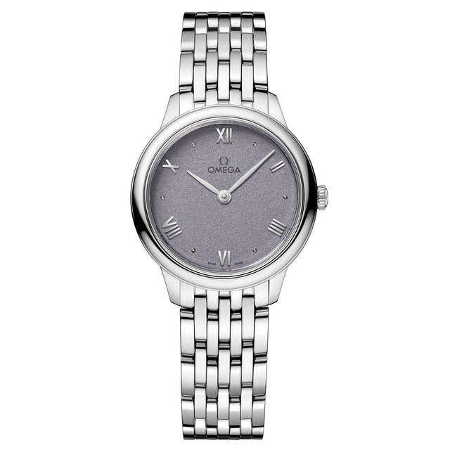 OMEGA De Ville Prestige Quartz Lavender Dial Stainless Steel Watch | 27.5mm | O43410286003001