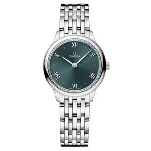 OMEGA De Ville Prestige Quartz Pine Green Dial Stainless Steel Watch | 27.5mm | O43410286010001