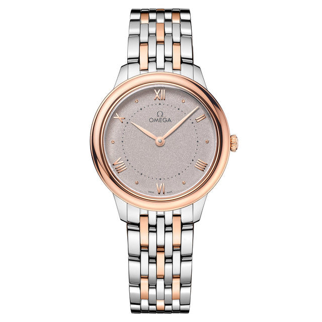 OMEGA De Ville Prestige Quartz Stainless Steel and Sedna(tm) Gold Watch | 30mm | O43420306002001