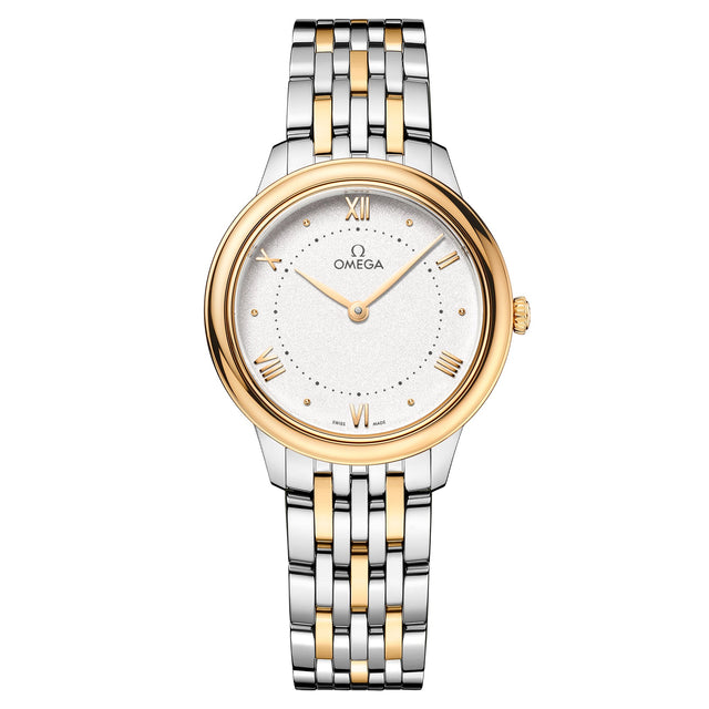 OMEGA De Ville Prestige Quartz Stainless Steel and Yellow Gold Watch | 30mm | O43420306002002