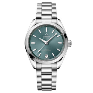 OMEGA Seamaster Aqua Terra 150m Co-Axial Master Chronometer Stainless Steel Watch | Lagoon Green Dial | 34mm | O22010342010001