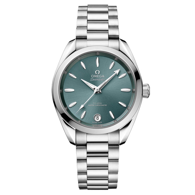 OMEGA Seamaster Aqua Terra 150m Co-Axial Master Chronometer Stainless Steel Watch | Lagoon Green Dial | 34mm | O22010342010001
