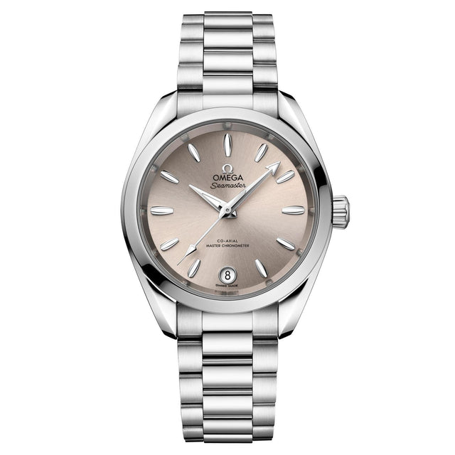 OMEGA Seamaster Aqua Terra 150m Co-Axial Master Chronometer Stainless Steel Watch | Sandstone Dial | 34mm | O22010342009001