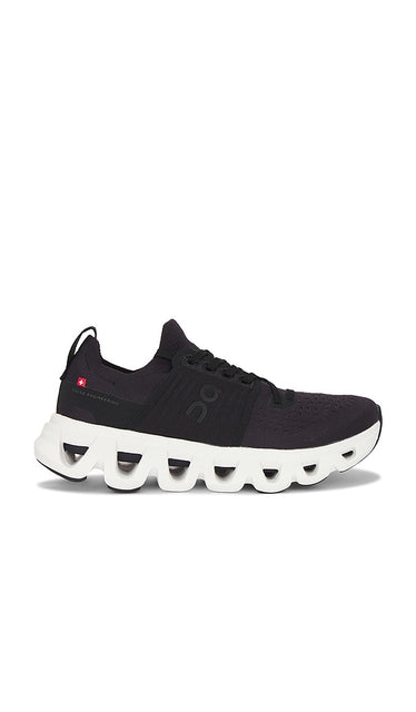 On Cloudswift 4 Sneaker in Black,White | Black & White Athletic Sneakers for Women