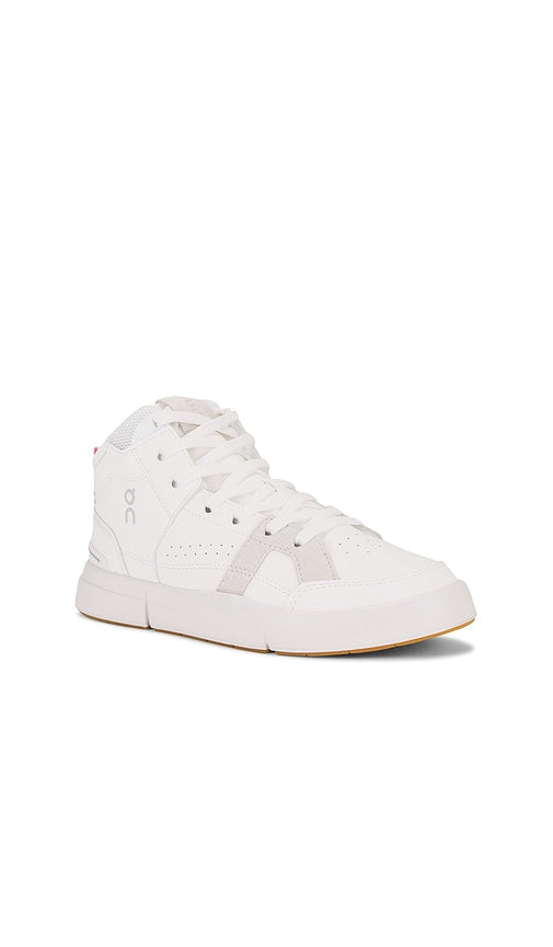 On The Roger Clubhouse Mid Sneaker in White