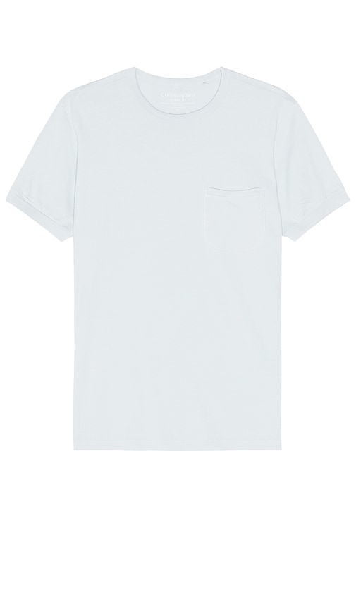 OUTERKNOWN Sojourn Pocket Tee in Blue - T-shirt à poche Sojourn OUTERKNOWN en bleu - OUTERKNOWN Sojourn 蓝色口袋 T 恤 - OUTERKNOWN Sojourn Pocket Tee in Blau - OUTERKNOWN Sojourn 포켓 티셔츠 in 블루 - T-shirt con tasca Sojourn OUTERKNOWN in blu