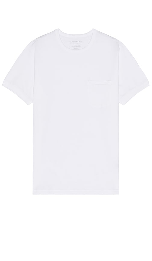 OUTERKNOWN Sojourn Pocket Tee in White - T-shirt à poche Sojourn OUTERKNOWN en blanc - OUTERKNOWN Sojourn 白色口袋 T 恤 - OUTERKNOWN Sojourn Pocket T-Shirt in Weiß - OUTERKNOWN Sojourn 포켓 티셔츠 화이트 색상 - T-shirt con tasca Sojourn OUTERKNOWN in bianco