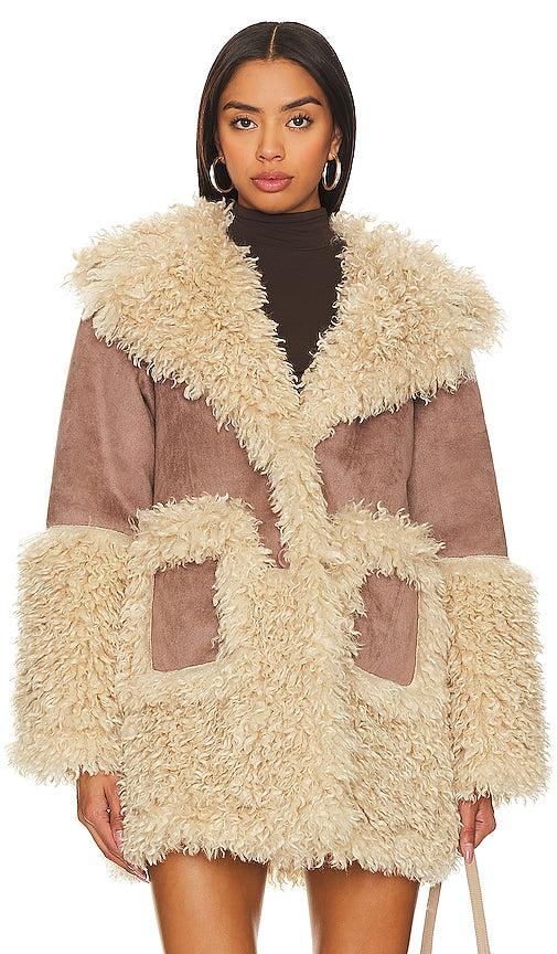 OW Collection Gstaad Jacket in Brown