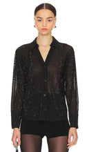 OW Collection Opal Rhinestone Shirt in Black - Chemise en strass opale de la collection OW en noir - OW 系列黑色蛋白石水钻衬衫 - OW Collection Opal-Strass-Hemd in Schwarz - OW Collection 오팔 라인스톤 셔츠블랙 색상 - Camicia con strass opale della collezione OW in nero