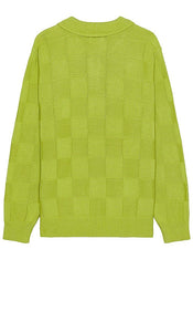 Obey Albert Polo Sweater in Green