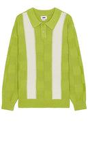Obey Albert Polo Sweater in Green - Obey - Pull polo Albert en vert - Obey Albert 绿色 Polo 毛衣 - Obey Albert Polopullover in Grün - Obey Albert 폴로 스웨터 그린 색상 - Maglione Polo Obey Albert in verde