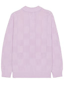 Obey Albert Polo Sweater in Lavender