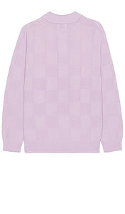Obey Albert Polo Sweater in Lavender