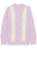 Obey Albert Polo Sweater in Lavender - Obey Albert Polo Pull en Lavande - Obey Albert 薰衣草色 Polo 毛衣 - Obey Albert Polopullover in Lavendel - Obey Albert 폴로 스웨터, 라벤더 색상 - Maglione Polo Obey Albert in lavanda